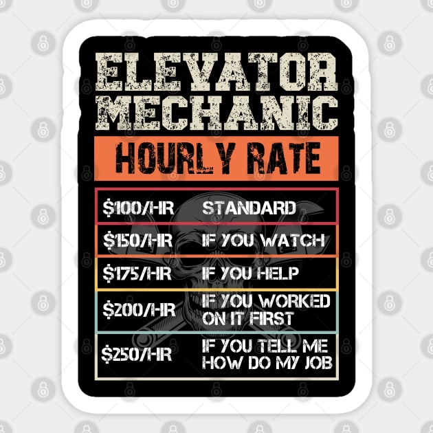 Elevator Mechanic Sticker by BOOBYART